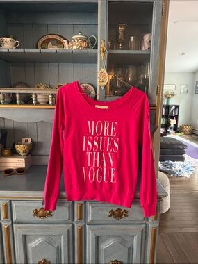 Lagaci Hot Pink Crewneck Sweatshirt